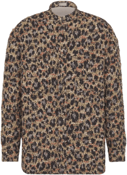 Dior Men's Brown And Lewis Hamilton Oversized Shirt