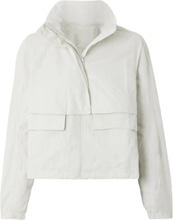 lululemon Women's Gray Always Effortless Cropped Hooded Shell Jacket
