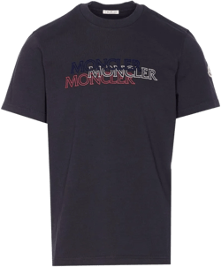 Moncler Men's Blue Logo T-Shirt