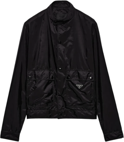Prada Men's Black Re-Nylon Triangle Jacket