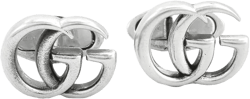 Gucci Men's Metallic Sterling Cufflinks With Double G Motif