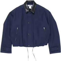 Acne Studios Men's Blue Logo-Patch Bomber Jacket