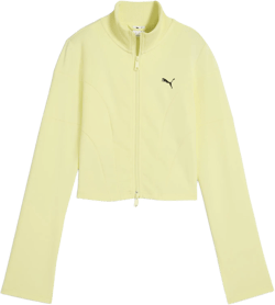 PUMA Women's Yellow Dare To Slim Track Jacket