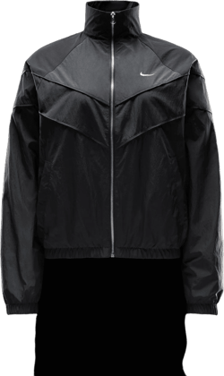 Nike Women's Blue Windrunner Loose Uv Woven Full-Zip Jacket
