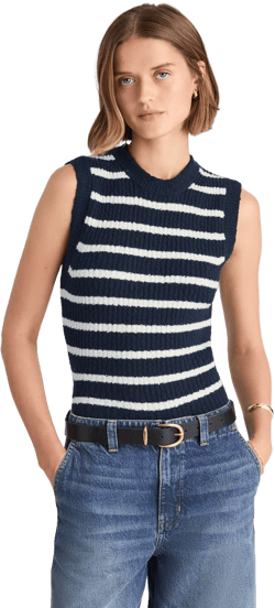 Bouclé-Knit Sweater Tank