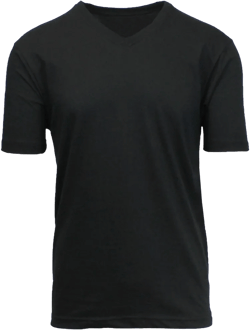 Blue Ice Men's Short Sleeve V-Neck Modern Fit Cotton Blend Classic Tee