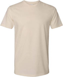 NEXT LEVEL APPAREL Mens Premium Fitted Short-Sleeve Crew T-Shirt - Medium - Cream