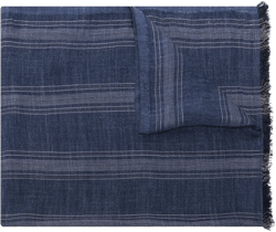 striped silk-blend scarf