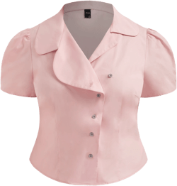 100% Cotton Collar Asymmetrical Button Blouse Curve & Plus