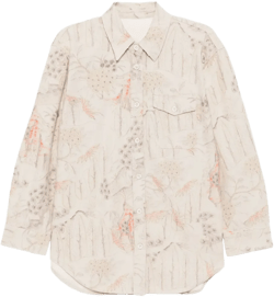 ripped long-sleeved shirt