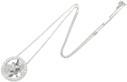 2010s 18K white gold boutonniere diamond necklace