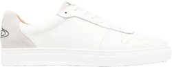 logo-print calf leather sneakers