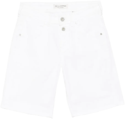 button-fastening shorts