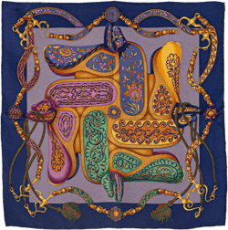 20th Century Carres Volants Silk Scarf scarves