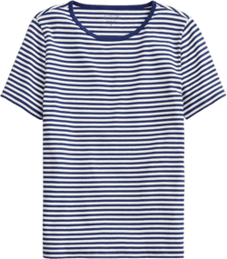 New perfect-fit short-sleeve T-shirt in stripe