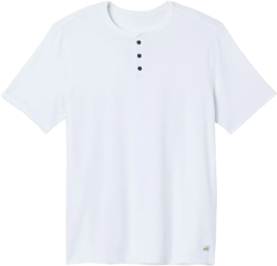 Short Sleeve Tuvalu Henley | White