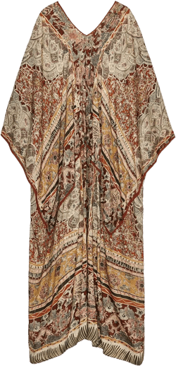 ZW COLLECTION PAISLEY CAFTAN DRESS