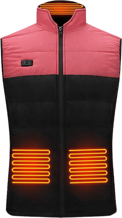 Heated Vest Women Rechargeable Waterproof Heated Jacket Fleece Heated Vest Lightweight Electric Heating Jacket