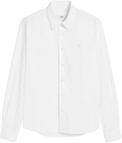 White Cotton Ami de Coeur Classic Shirt