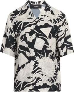 Men's Silk Floral Bowling Shirt