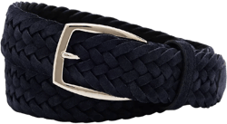 Men's Woven Leather Belt