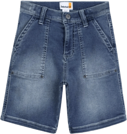 denim utility shorts