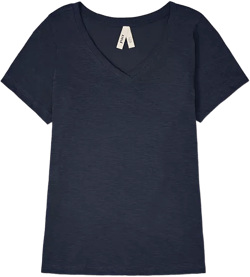 Women's Organic Cotton Featherweight Slub V-Neck Tee