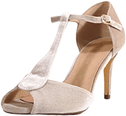 Blondie T-Strap Velvet Heels