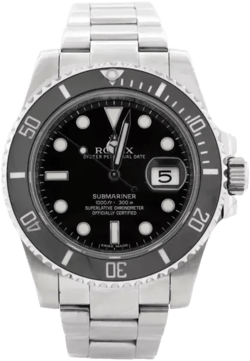 Pre-Owned Rolex Oyster Perpetual Submariner Date Automatic Watch in Stainless Steel and Cerachrom 40mm