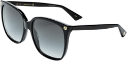 Gucci Square Sunglasses, 57mm