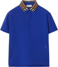 Burberry Boys' Johane Check Collar Polo Shirt - Little Kid, Big Kid