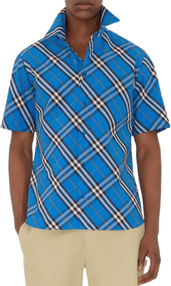 Burberry M Robert Regular Fit Short Sleeve Check Shirt 