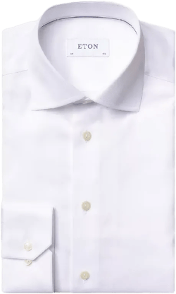 Eton Super Slim Fit Twill Dress Shirt