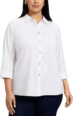 Foxcroft Plus Kelly Stretch Shirt 