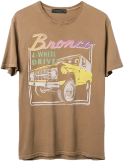 Junk Food Clothing Unisex Ford Bronco 4-Wheel Drive Vintage Tee