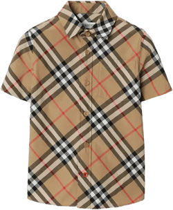 Burberry Boys' Check Cotton Shirt - Little Kid, Big Kid