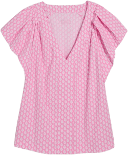 Vineyard Vines Harbor Flutter Sleeve Top