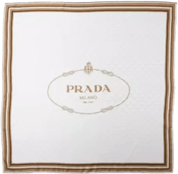Prada Printed Silk Twill Jacquard Scarf