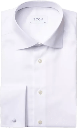 Eton Slim Fit Signature Twill French Cuff Dress Shirt