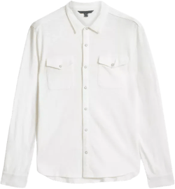 John Varvatos Arvon Vintage Wash Slub Western Shirt 