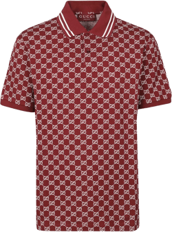 GG-pattern polo shirt