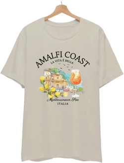 Gildan Amalfi Coast Shirt, Italy Lemons, Italian Spritz T-shirt HOT SALE - NEW - INSTOCK!
