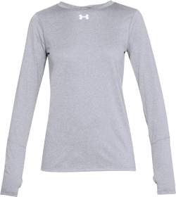 Under Armour Women's Team Tech Loose Grey Long Sleeve Shirt (L)
