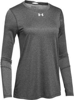 Under Armour Women's Locker Long Sleeve Shirt Carbon Heather | Silver XS