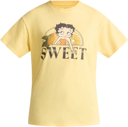 Betty Boop Women’s Sweet Citrus Graphic Tee, Sizes XXS-XXL