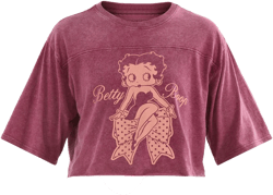 Betty Boop Women’s Graphic Skimmer Tee, Sizes XXS-2XL