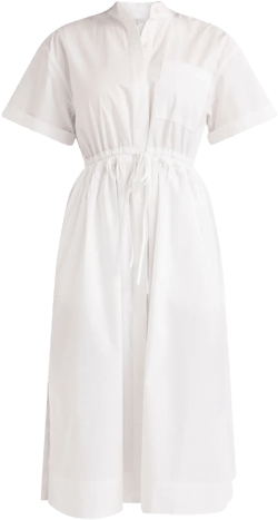Free Assembly Women's and Women's Plus Cotton Double Tie Utility Midi Dress with Short Sleeves, Sizes XS-4X