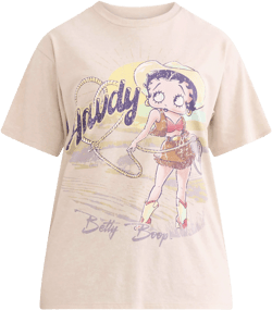 Betty Boop Howdy Graphic Tee, Sizes XXS-XXL, Women’s
