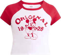 Disney Mickey Mouse Women’s Graphic Baby Tee, Sizes XXS-XXL