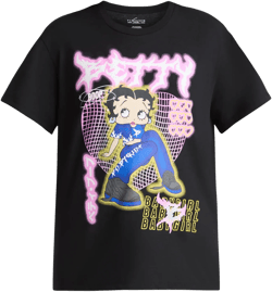 Betty Boop Women's Graphic Tee with Short Sleeves, Sizes XXS-XXL